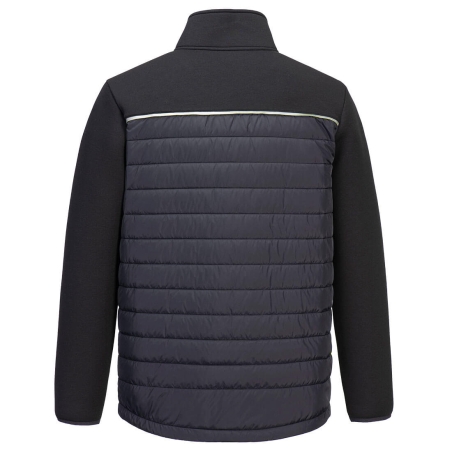 Veste baffle hybride isolation matelassée manches tricotées Noir – Portwest DX471
