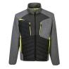 Veste baffle hybride isolation matelassée manches tricotées Gris métal – Portwest DX471