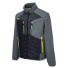 Veste baffle hybride isolation matelassée manches tricotées Gris métal – Portwest DX471
