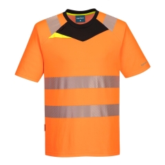 T-shirt haute visibilité manches courtes classe 2 Orange/noir – Portwest DX413