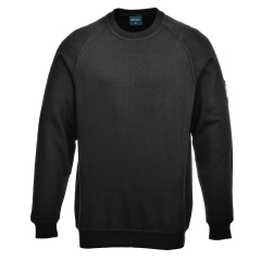 Sweatshirt ignifugé multirisque manches raglan Noir – Portwest FR12