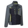 Veste baffle hybride isolation matelassée manches tricotées Gris métal – Portwest DX471