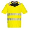 T-shirt haute visibilité manches courtes classe 2 Jaune/noir – Portwest DX413