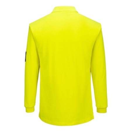 Polo manches longues ignifugé antistatique arc électrique Jaune – Portwest FR805