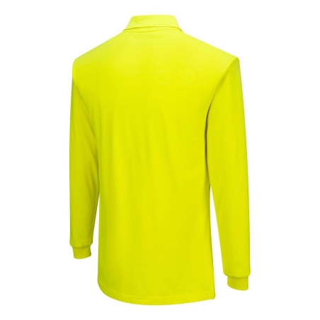 Polo manches longues ignifugé antistatique arc électrique Jaune – Portwest FR805