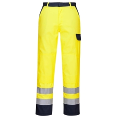 Pantalon de travail haute visibilité Bizflame multirisque Jaune – Portwest FR92