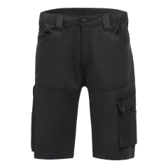 Bermuda de travail stretch 4 directions multipoches Tout noir – Portwest DX420