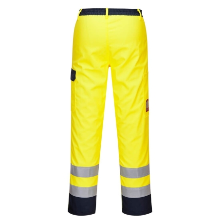 Pantalon de travail haute visibilité Bizflame multirisque Jaune – Portwest FR92