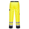 Pantalon de travail haute visibilité Bizflame multirisque Jaune – Portwest FR92