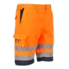 Bermuda de travail haute visibilité poly-coton Orange/marine – Portwest E043