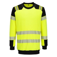 Sweat-shirt haute visibilité ignifugé antistatique arc électrique Jaune/noir – Portwest FR707