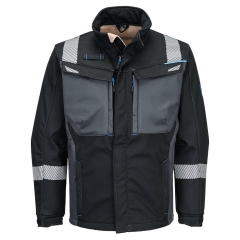Veste softshell ignifugée multirisque antistatique arc électrique Noir – Portwest FR704