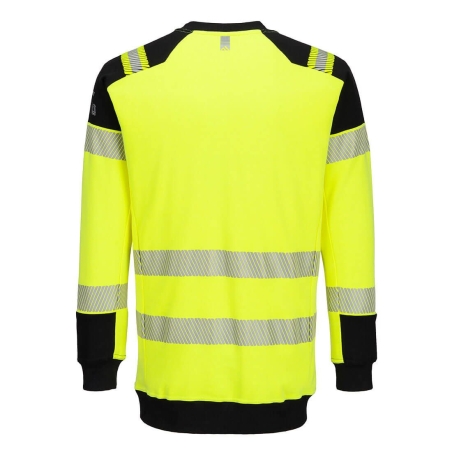 Sweat-shirt haute visibilité ignifugé antistatique arc électrique Jaune/noir – Portwest FR707