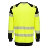 Sweat-shirt haute visibilité ignifugé antistatique arc électrique Jaune/noir – Portwest FR707