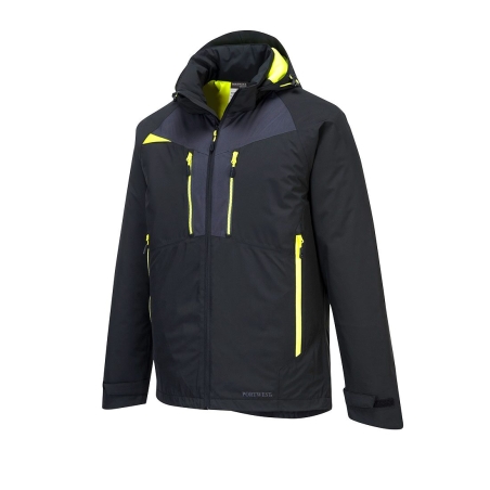 Veste parka hiver isolante coupe-vent manches raglan Noir – Portwest DX460