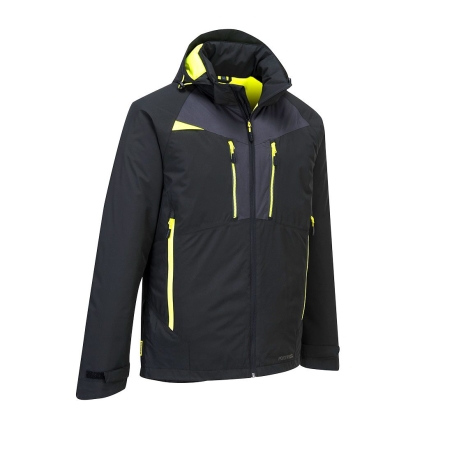 Veste parka hiver isolante coupe-vent manches raglan Noir – Portwest DX460