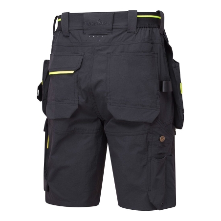 Bermuda de travail holster léger avec poches amovibles Noir – Portwest EV444