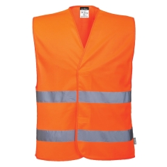 Chasuble haute visibilité sans manches unisexe Orange – Portwest ES474