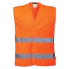Chasuble haute visibilité sans manches unisexe Orange – Portwest ES474