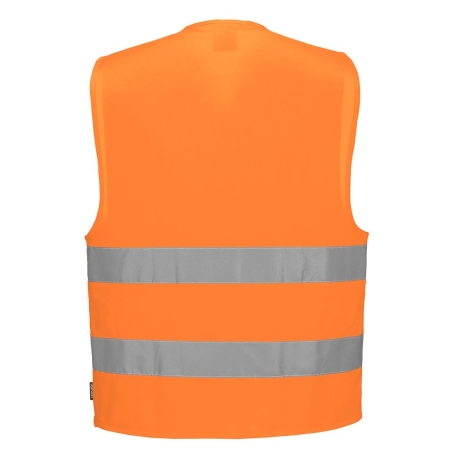Chasuble haute visibilité sans manches unisexe Orange – Portwest ES474