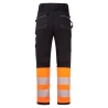 Pantalon holster stretch ignifugé haute visibilité classe 1 Orange/noir – Portwest FR452