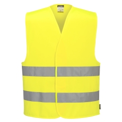 Chasuble haute visibilité sans manches unisexe Jaune – Portwest ES474