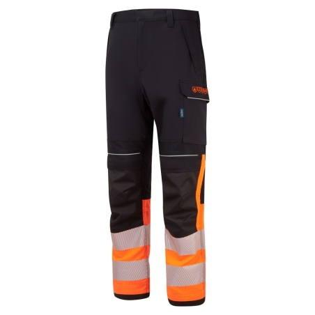 Pantalon haute visibilité ignifugé antistatique Modaflame classe 1 Orange/noir – Portwest FR451