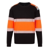 Sweatshirt haute visibilité ignifugé antistatique arc électrique classe 1 Orange/noir – Portwest FR737