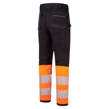 Pantalon haute visibilité ignifugé antistatique Modaflame classe 1 Orange/noir – Portwest FR451