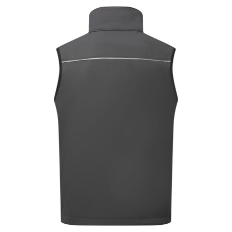 Gilet softshell sans manches 3 couches imperméable DX4 Gris métal – Portwest DX476