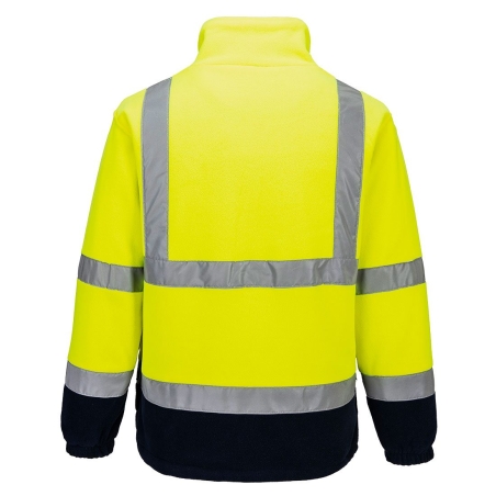 Polaire haute visibilité bicolore classe 3 Jaune/marine – Portwest F301