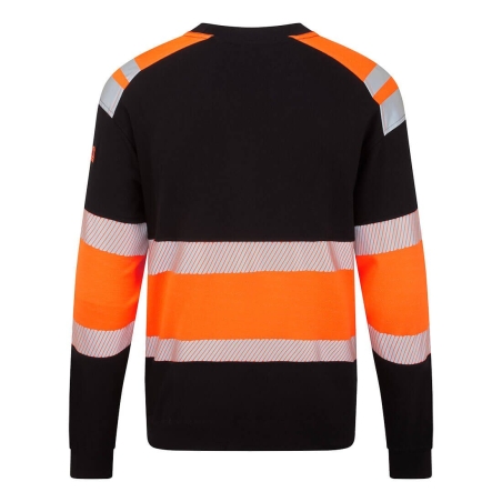 Sweatshirt haute visibilité ignifugé antistatique arc électrique classe 1 Orange/noir – Portwest FR737