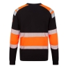 Sweatshirt haute visibilité ignifugé antistatique arc électrique classe 1 Orange/noir – Portwest FR737