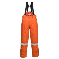 Cotte à bretelles hiver ignifugée antistatique haute visibilité Orange – Portwest FR58