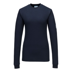 Tee-shirt femme manches longues ignifugé antistatique Marine – Portwest FR808