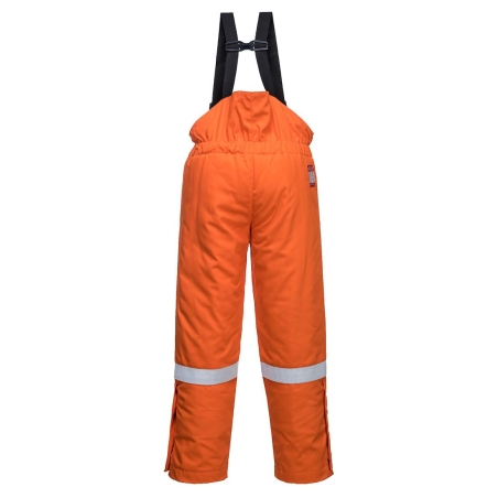 Cotte à bretelles hiver ignifugée antistatique haute visibilité Orange – Portwest FR58
