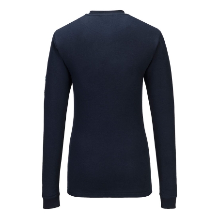 Tee-shirt femme manches longues ignifugé antistatique Marine – Portwest FR808