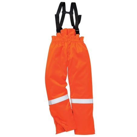 Cotte à bretelles hiver ignifugée antistatique haute visibilité Orange – Portwest FR58