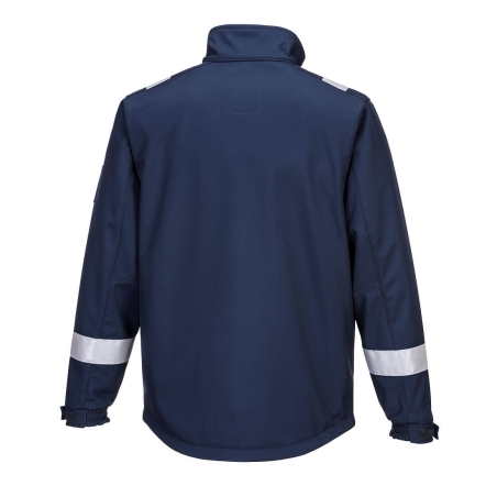 Veste softshell ignifugée multirisque arc électrique antistatique Marine – Portwest MV73