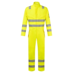 Combinaison multirisques haute visibilité ignifugée antistatique arc électrique Jaune – Portwest FR528
