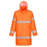 Manteau de pluie haute visibilité 100 cm classe 3 Orange – Portwest H442