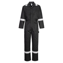 Combinaison de travail à glissière bandes réfléchissantes Noir – Portwest F813