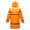 Manteau de pluie haute visibilité 100 cm classe 3 Orange – Portwest H442