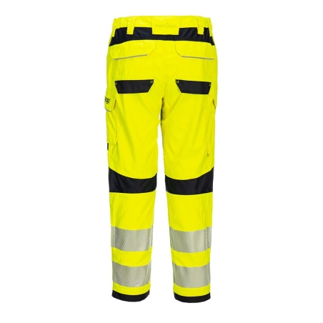 Pantalon de travail femme ignifugé haute visibilité FR Modaflame Jaune/noir – Portwest FR409