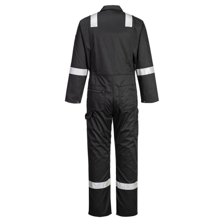 Combinaison de travail à glissière bandes réfléchissantes Noir – Portwest F813