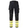 Pantalon FR haute visibilité stretch multipoches classe 1 Jaune/noir – Portwest FR416