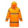 Manteau de pluie haute visibilité 100 cm classe 3 Orange – Portwest H442