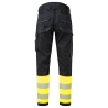 Pantalon FR haute visibilité stretch multipoches classe 1 Jaune/noir – Portwest FR416