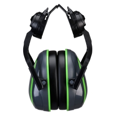 Coquilles anti-bruit montées sur casque HV Extreme atténuation faible Gris/vert – Portwest PW03