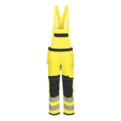 Cotte à bretelles haute visibilité ignifugée Modaflame PW3 Jaune/noir – Portwest FR420